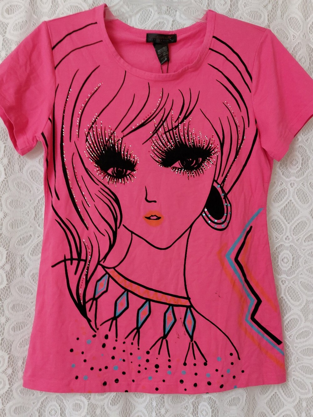 Vintage Y2K- Hot Pink T-Shirt.